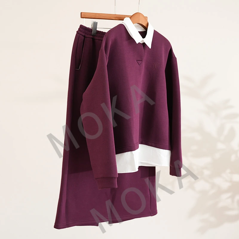 假两件流行色安格拉红套装（241292）