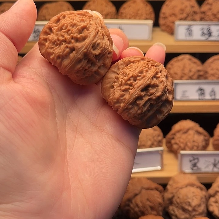 把件文玩核桃40白狮子