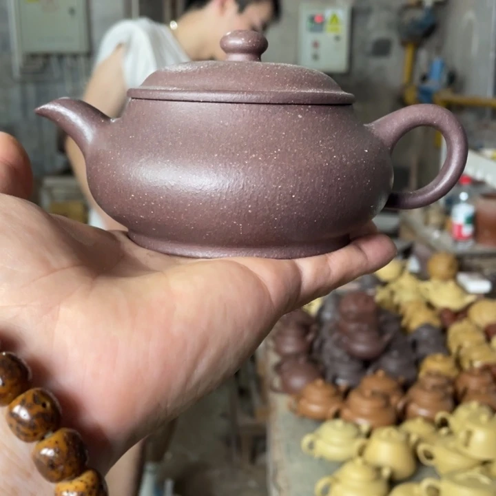 茶壶紫砂明炉。大水潭天青泥。240CC