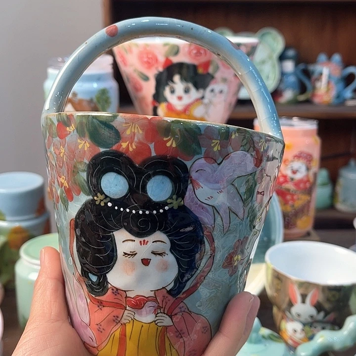 陶景德镇釉下手绘陶瓷