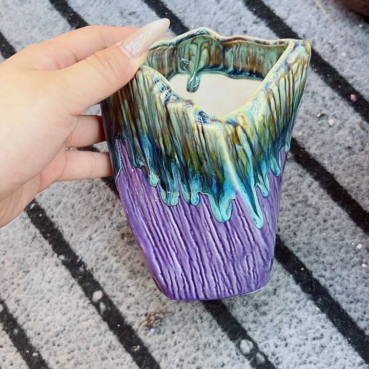 有孔，满10元发货多肉陶瓷花盆