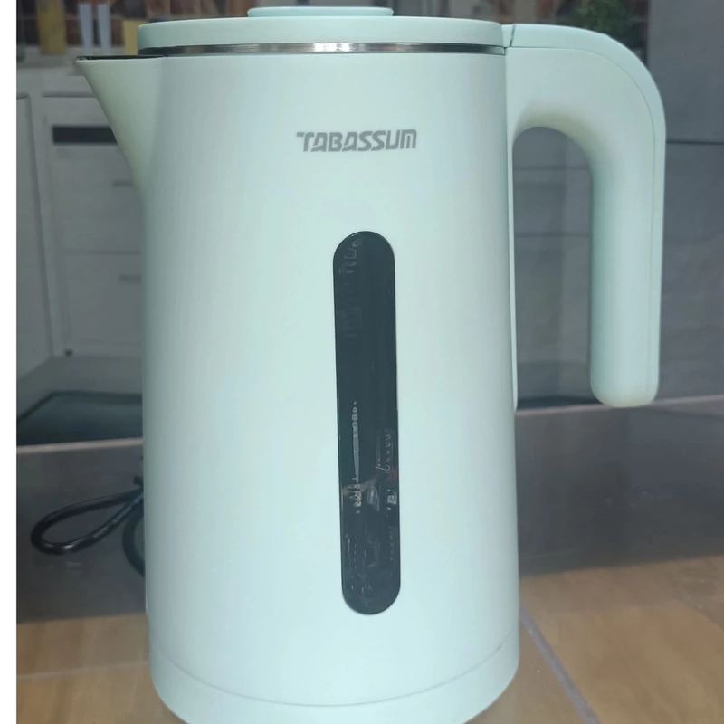 TABASSUM保温双层内壁标示电热水壶恒温玻璃防烫304
