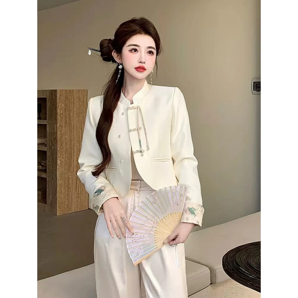 0063 新中式女装轻国风小香风外套女早秋秋2024新款爆款短款