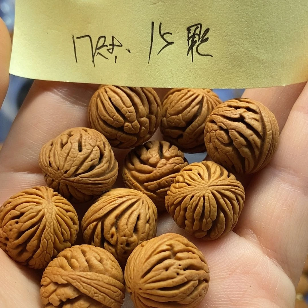 桃核手串秦岭野生龙纹桃核