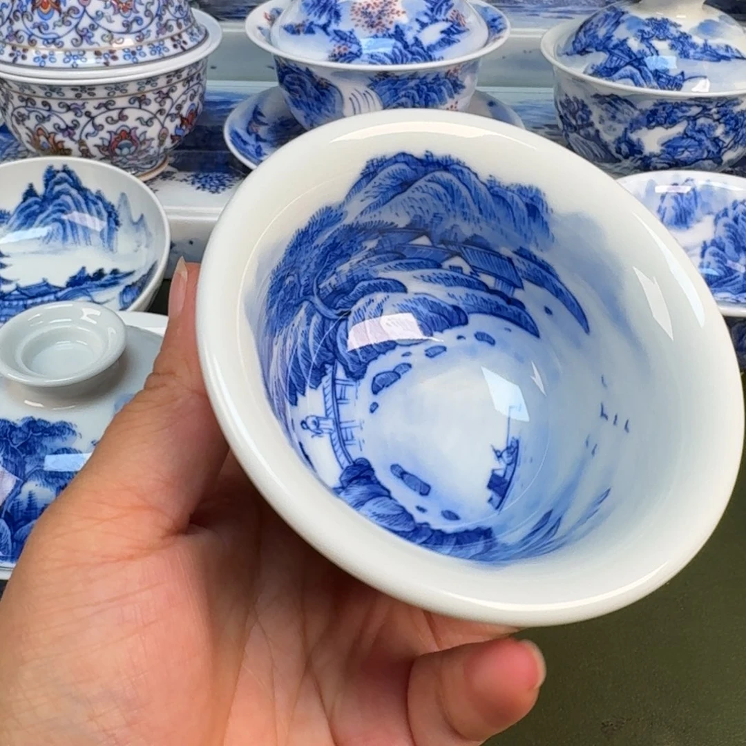 景德镇纯手绘茶具圆圆243