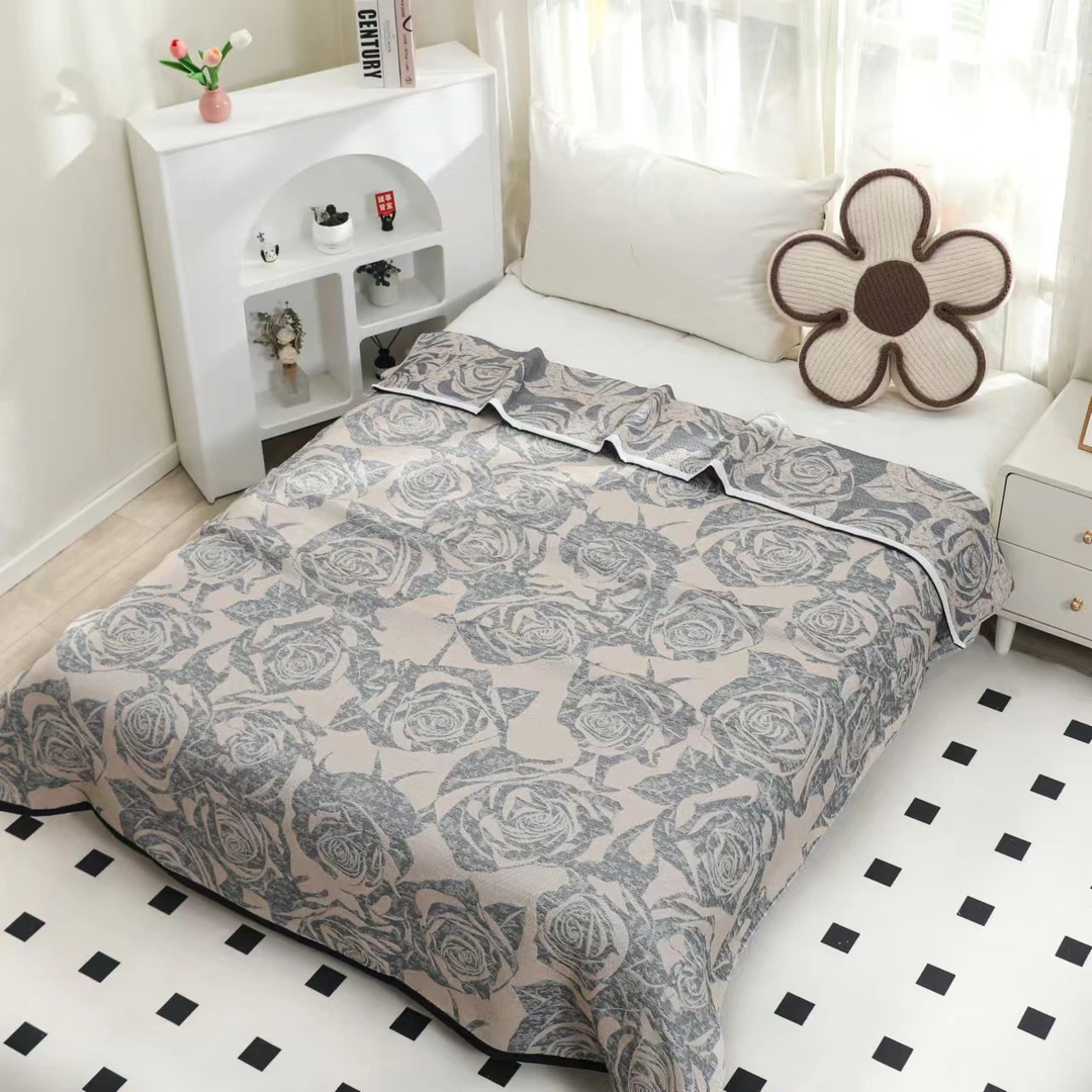 【玫瑰恋歌】意大利奢牌纱布款床盖