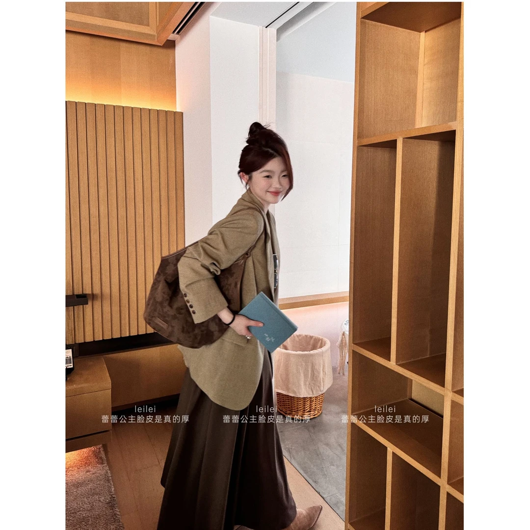 晶咕【落日沙丘】高级感袖口4粒扣宽松气质西装外套