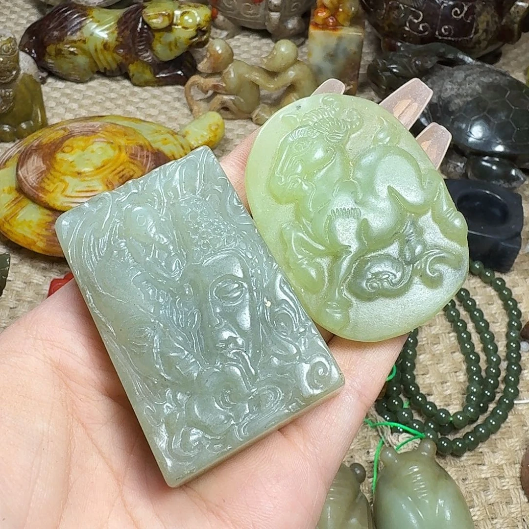 白玉菩提吊坠挂件