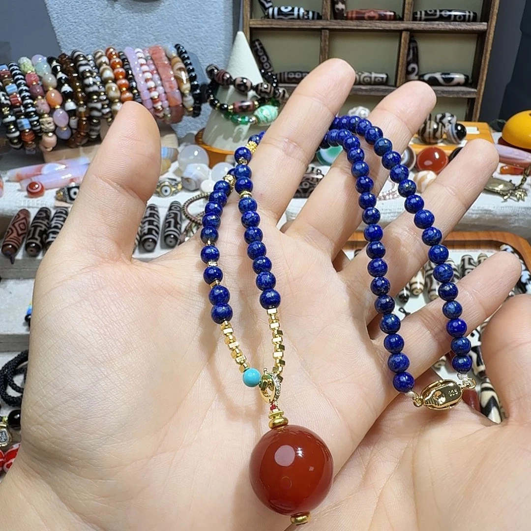 云***）玛瑙/玉髓未镶嵌颈饰