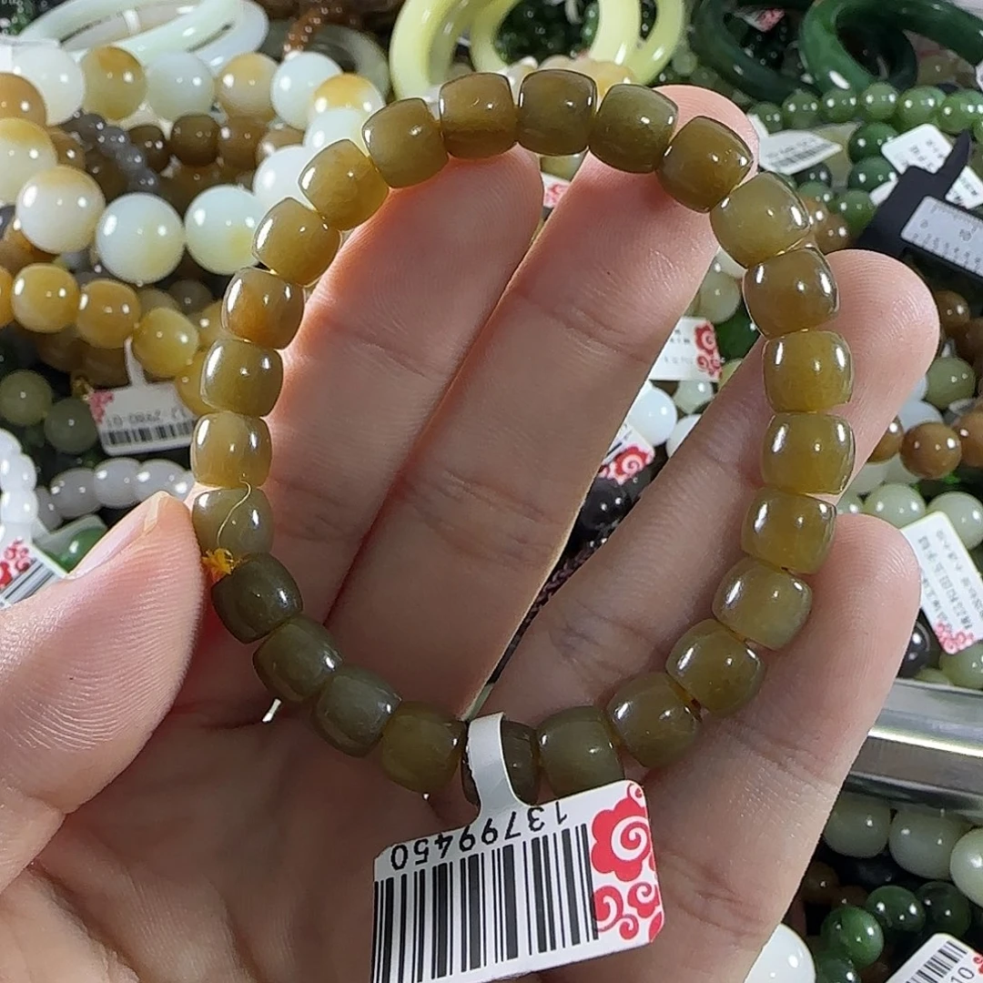 和田玉未镶嵌手链133
