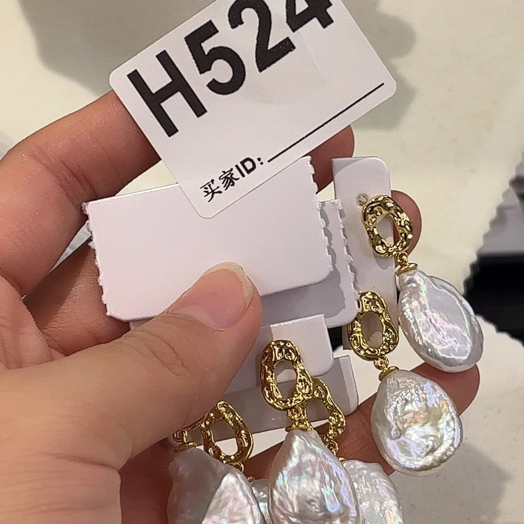 耳饰合金淡水珍珠