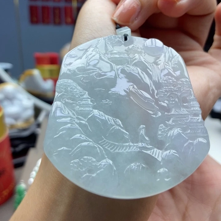 翡翠未镶嵌颈饰吊坠32