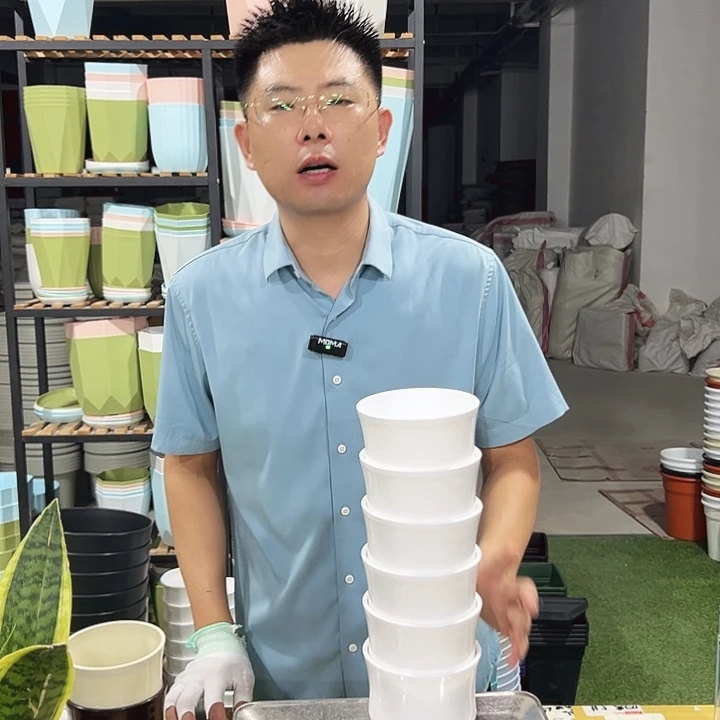 竹节口12高12白色6只带托