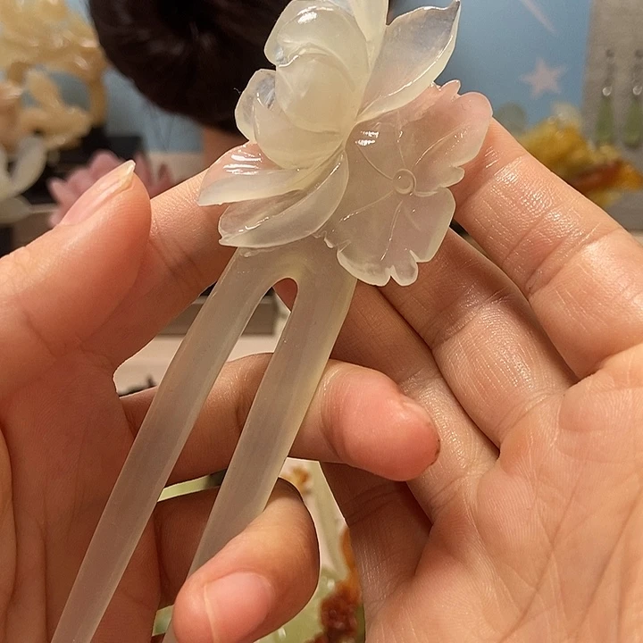 丽***姐未镶嵌岫玉发簪发簪