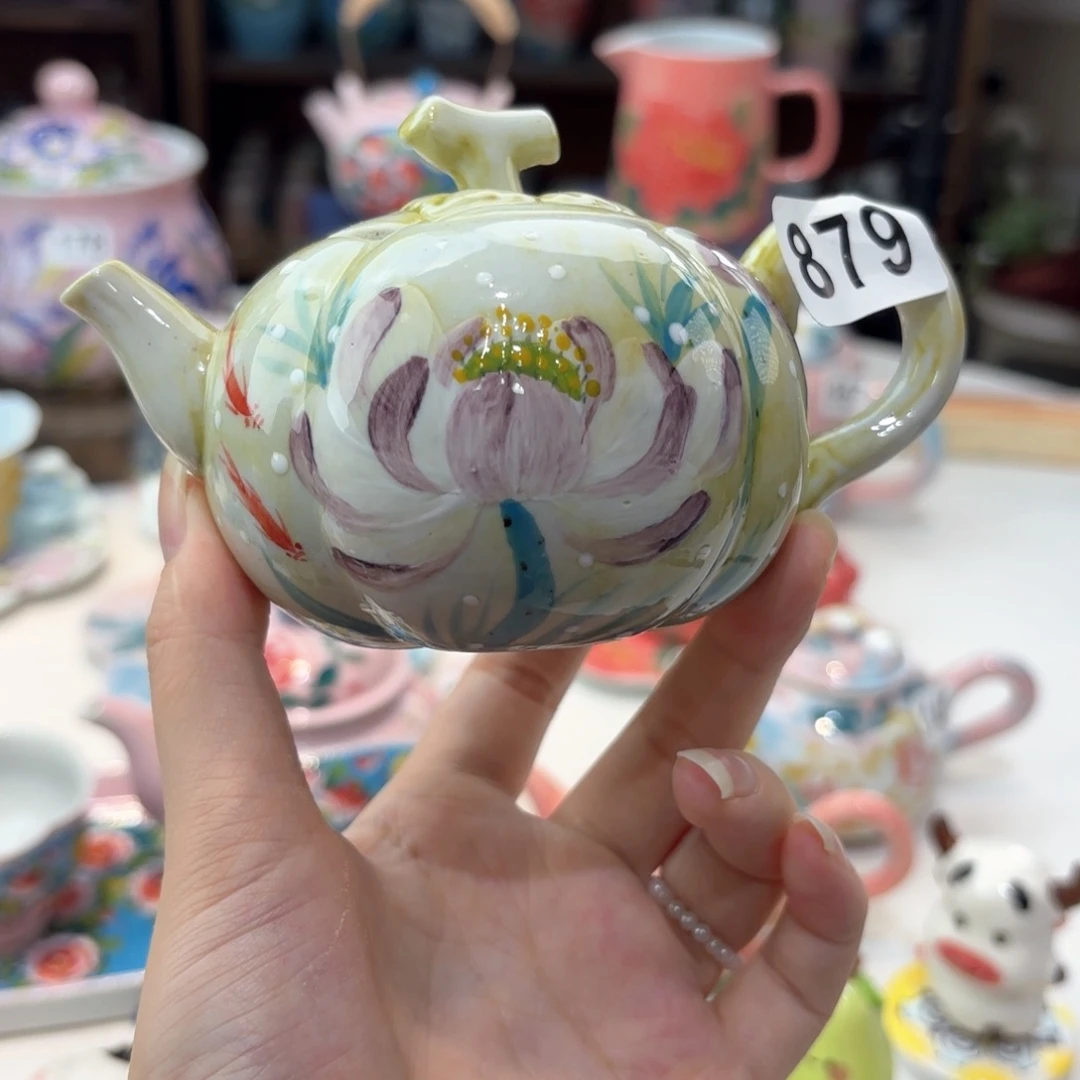景德镇手绘高温釉下彩陶瓷茶具