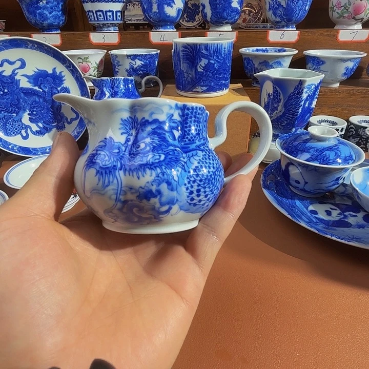 青花手工手绘公道