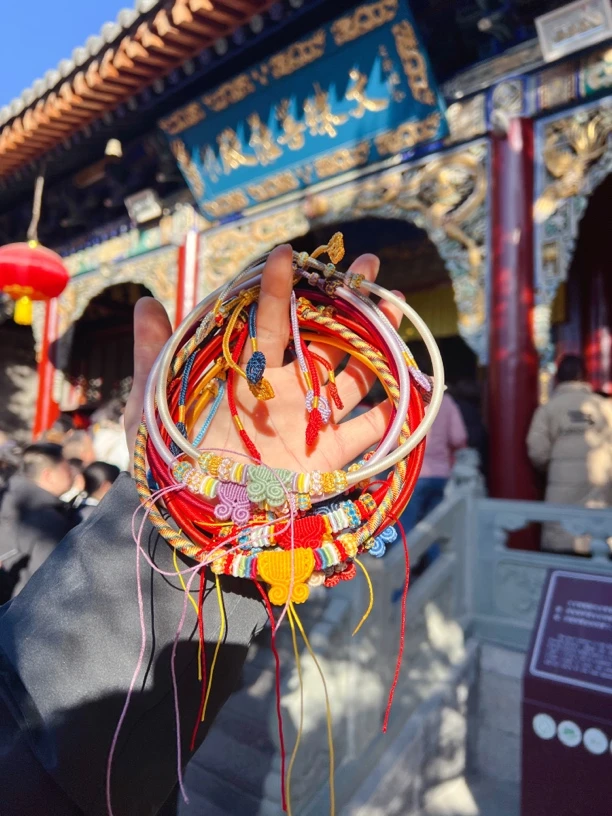 手工编织民族风宝宝项圈红色真金可调节项链饰品多色如意结抽拉