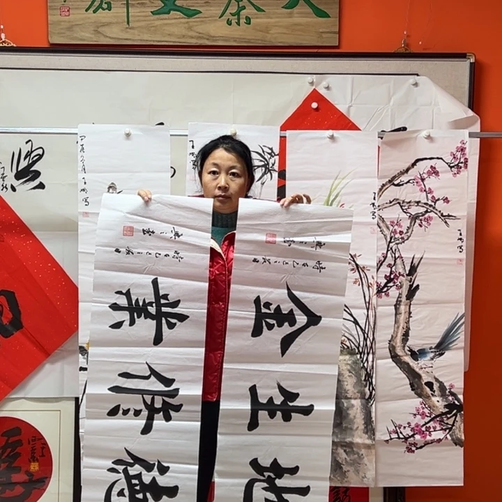 国画书法作品多次参加国内外