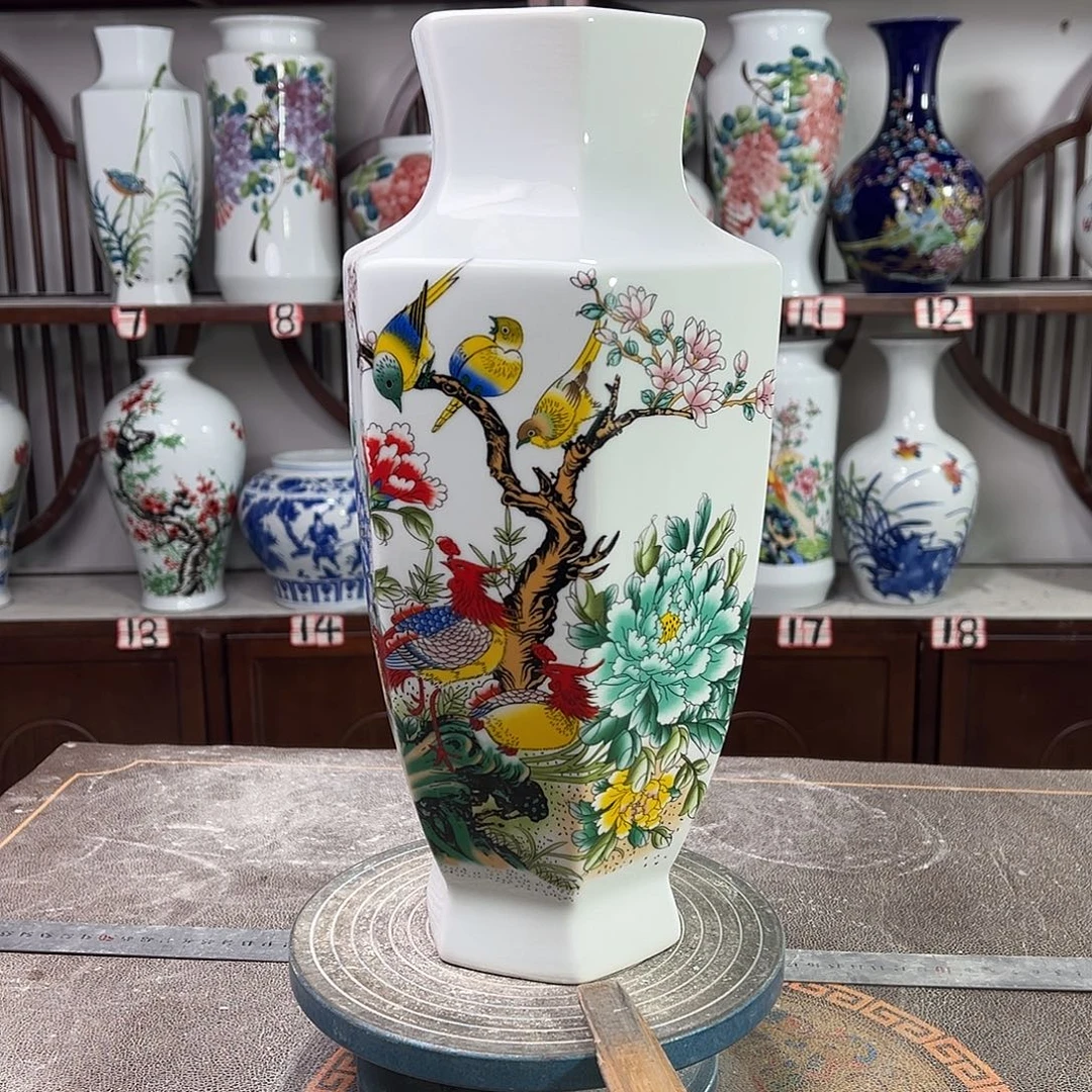 摆件陶景德镇陶瓷6牡丹