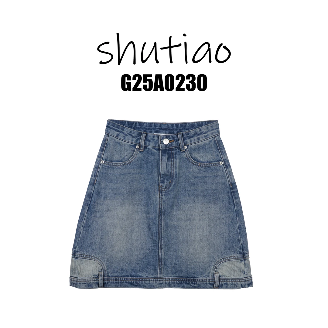 【SHUTIAO】2025春夏：新款小众设计款短裙G25A0230