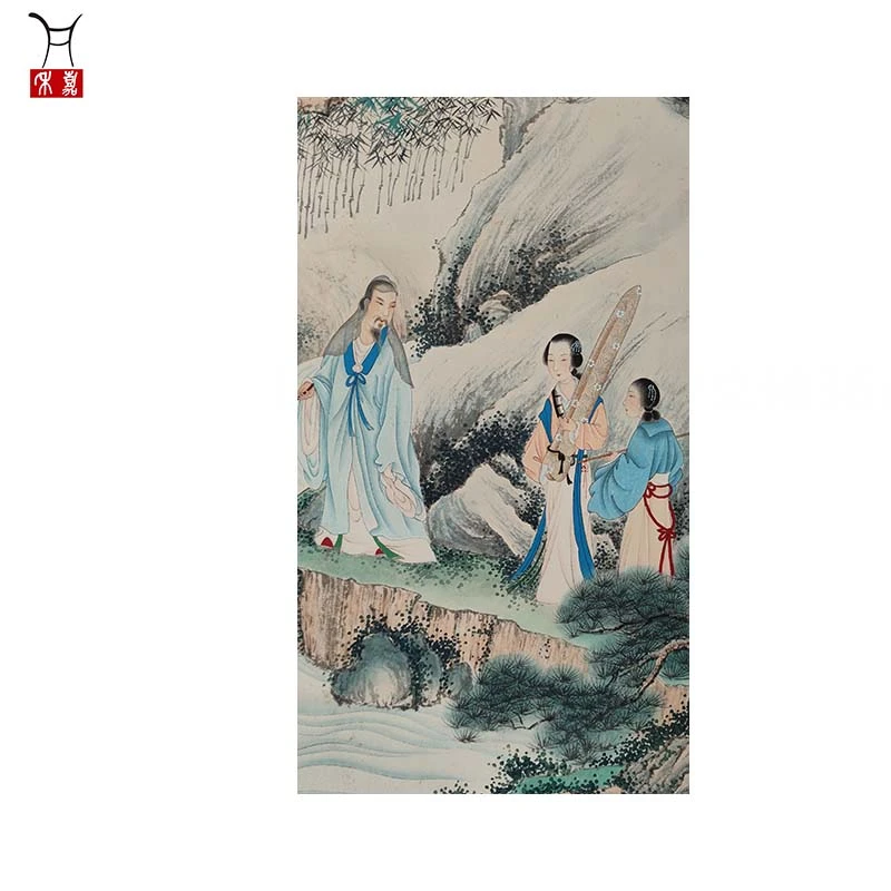 L1049人物立轴36x80/2.6平尺