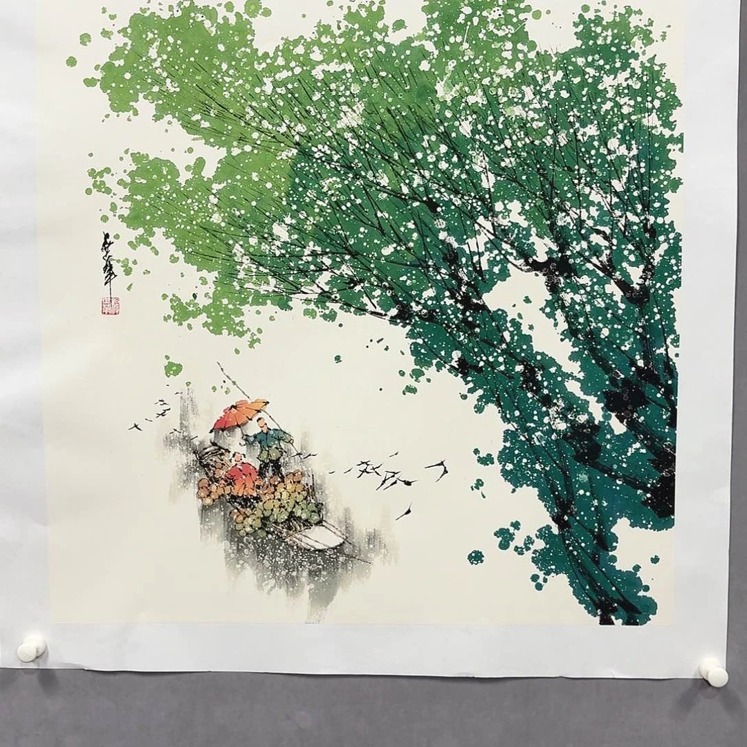 国画亲笔手绘放心去藏