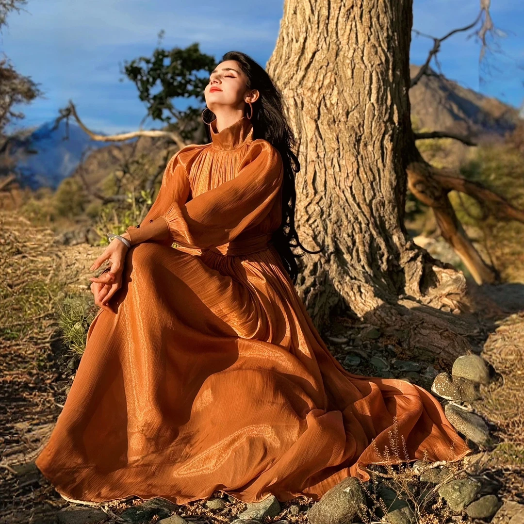 FARGIZ【维纳斯】小众高级感法式设计超有氛围感的礼服长裙