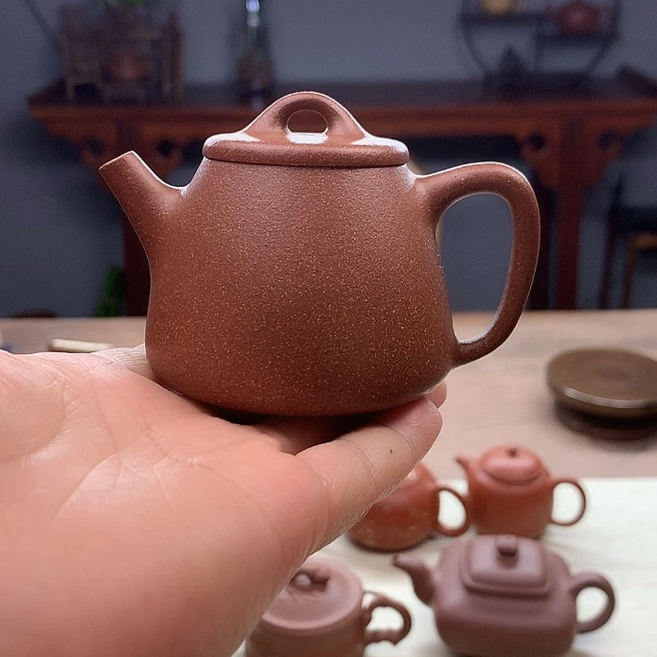 茶壶紫砂小高瓢110容量桃花泥