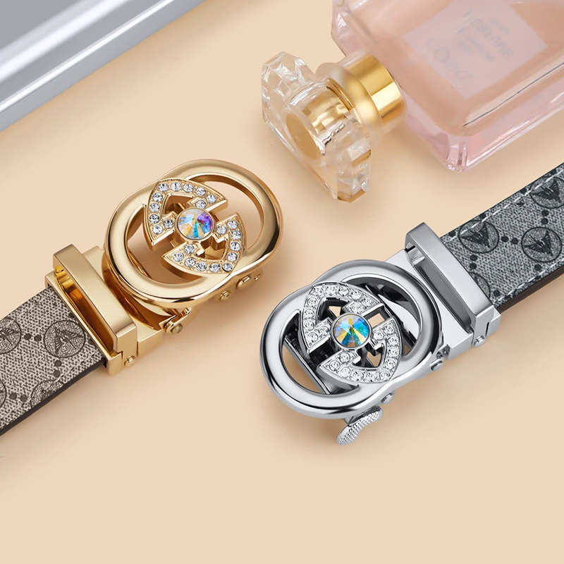 英皇保罗女士皮带2025新款真皮自动扣百搭腰带女式高级感裤带潮流