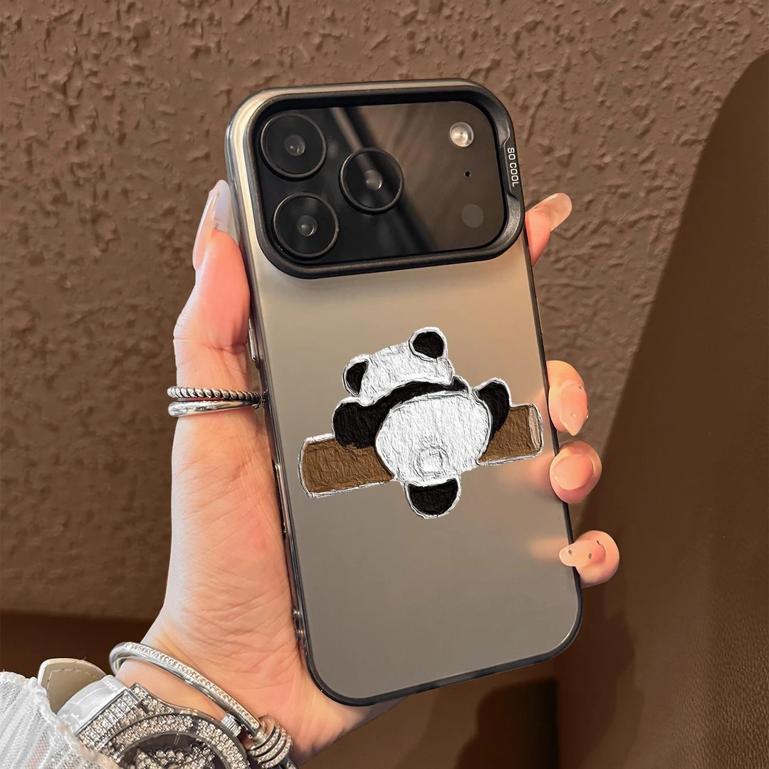 适用个性苹果17promax高级感新款iphone17可爱熊猫17pro高手机壳