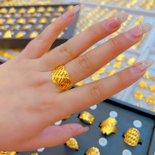 铜合金戒指 152时尚新款休闲精美民族风开口戒指久不掉色