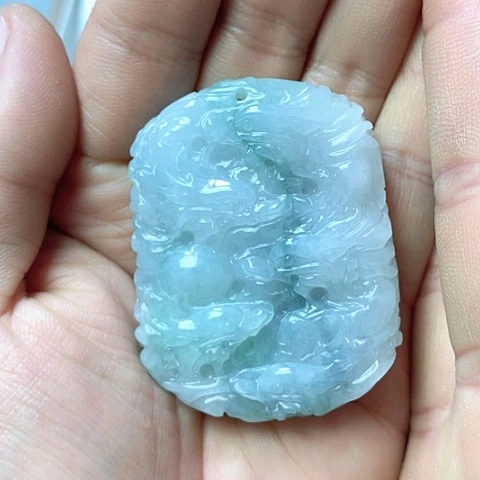 翡翠颈饰未镶嵌天然缅甸翡翠a货