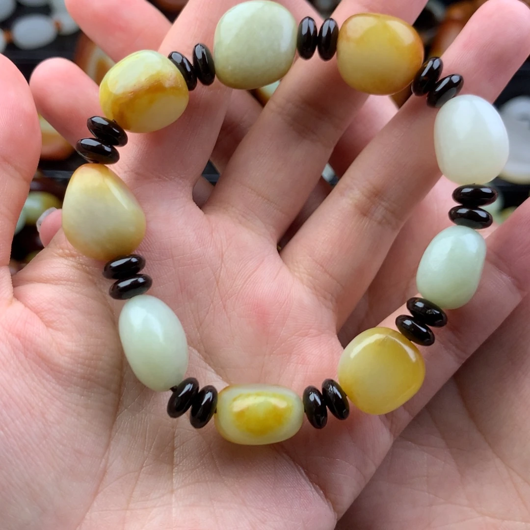 和田玉未镶嵌手链