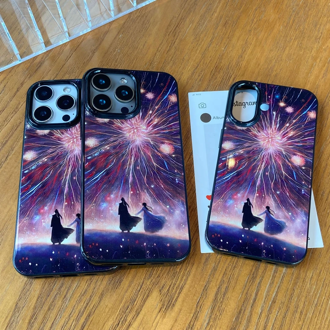 歌诗丹途星空情侣壳适用于苹果华为OPPOVIVO小米荣耀等防摔手机壳