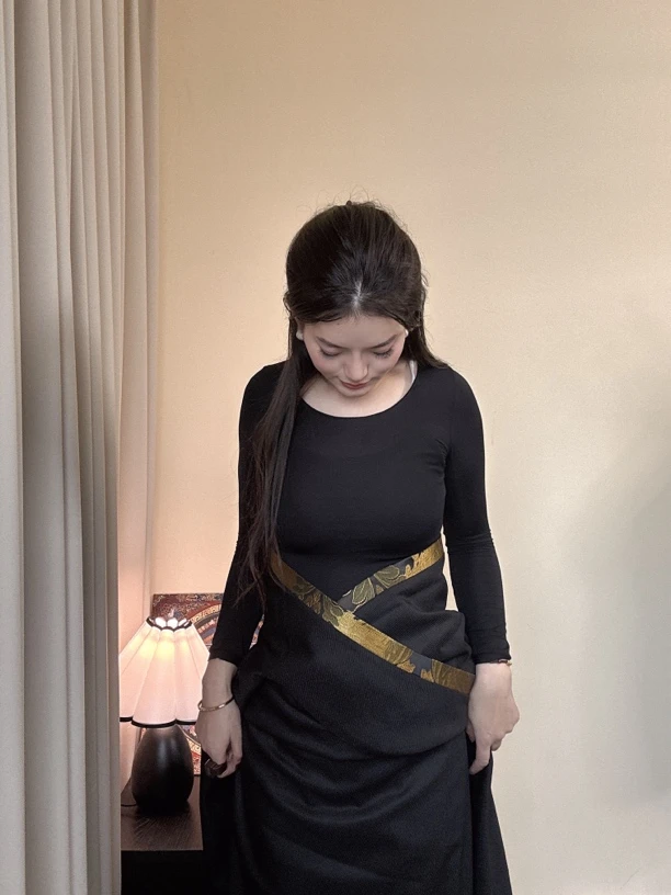 2025新款单层小藏袍康巴服饰