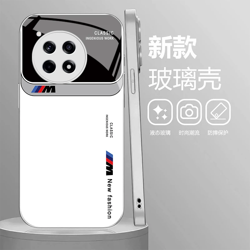 适用【1+Ace3Pro】新款高档商务宝马简约防摔玻璃手机壳