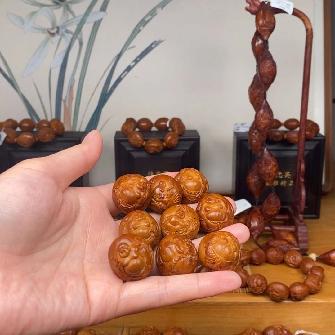 手串橄榄核曹华老师莲花童子弥勒