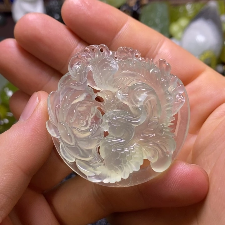 岫玉未镶嵌岫玉挂件