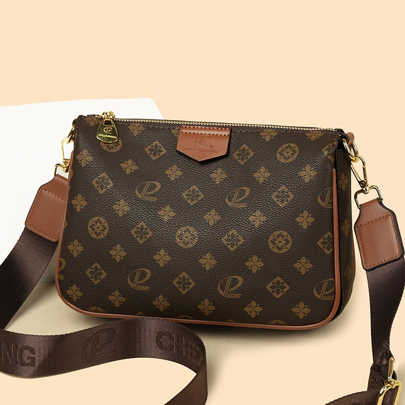 车载王2025新款多口袋大容量斜挎包潮流简约风单肩优雅风经典方包