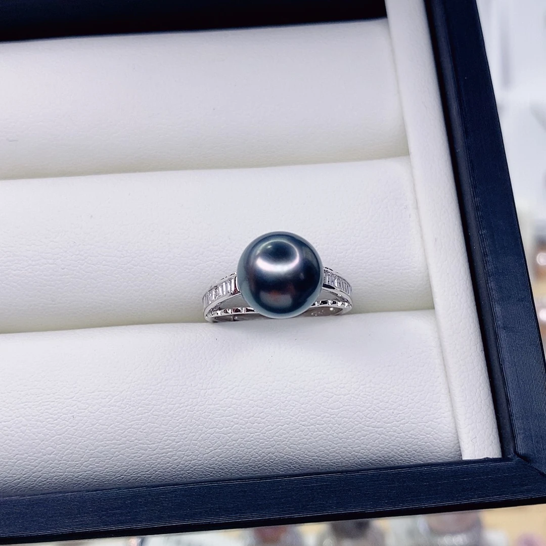 琳****银S925镶嵌海水珍珠戒圈