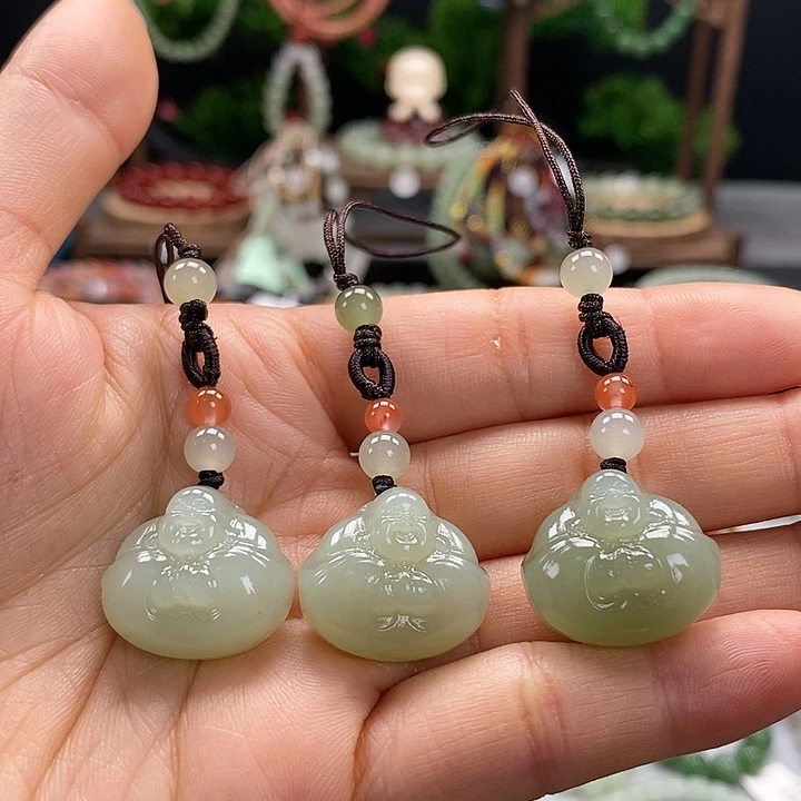 和田玉未镶嵌手机链