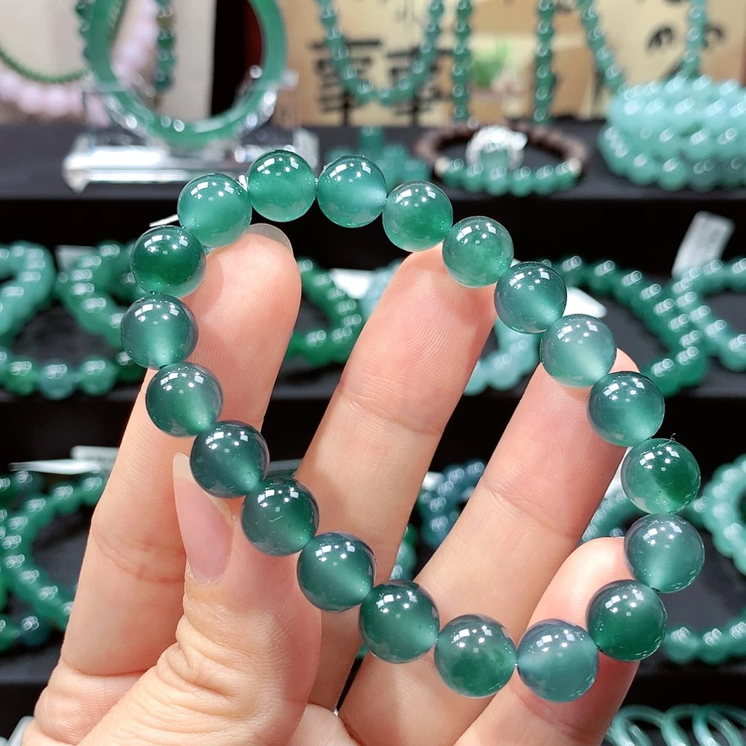 翡翠未镶嵌手链卡9.6