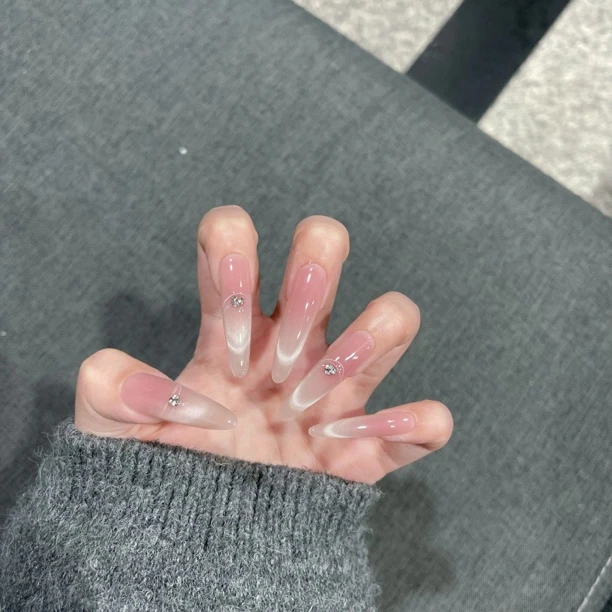 【海派甜心】温柔百搭纯欲风手工穿戴甲适合日常佩戴