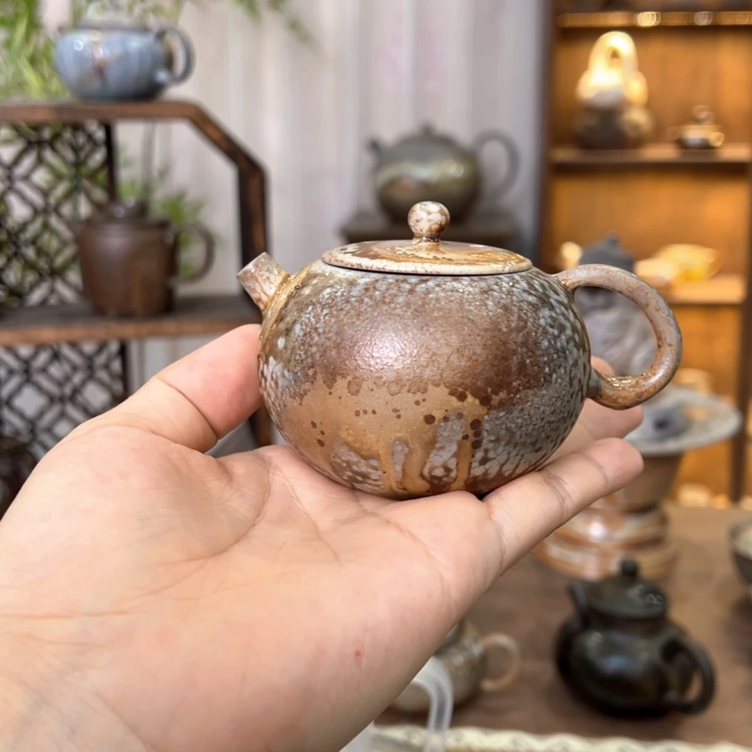 不染柴烧精品手工壶