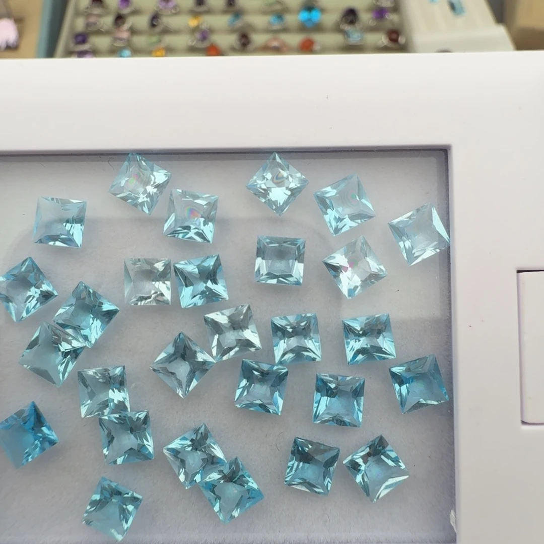 托帕石裸石天然托帕石圣玛色5mm，多样性只发一个