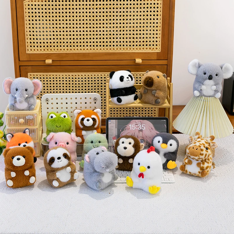 胖墩儿香味小动物桌伴公仔毛绒玩具陪伴娃娃办公桌治愈系装饰玩偶