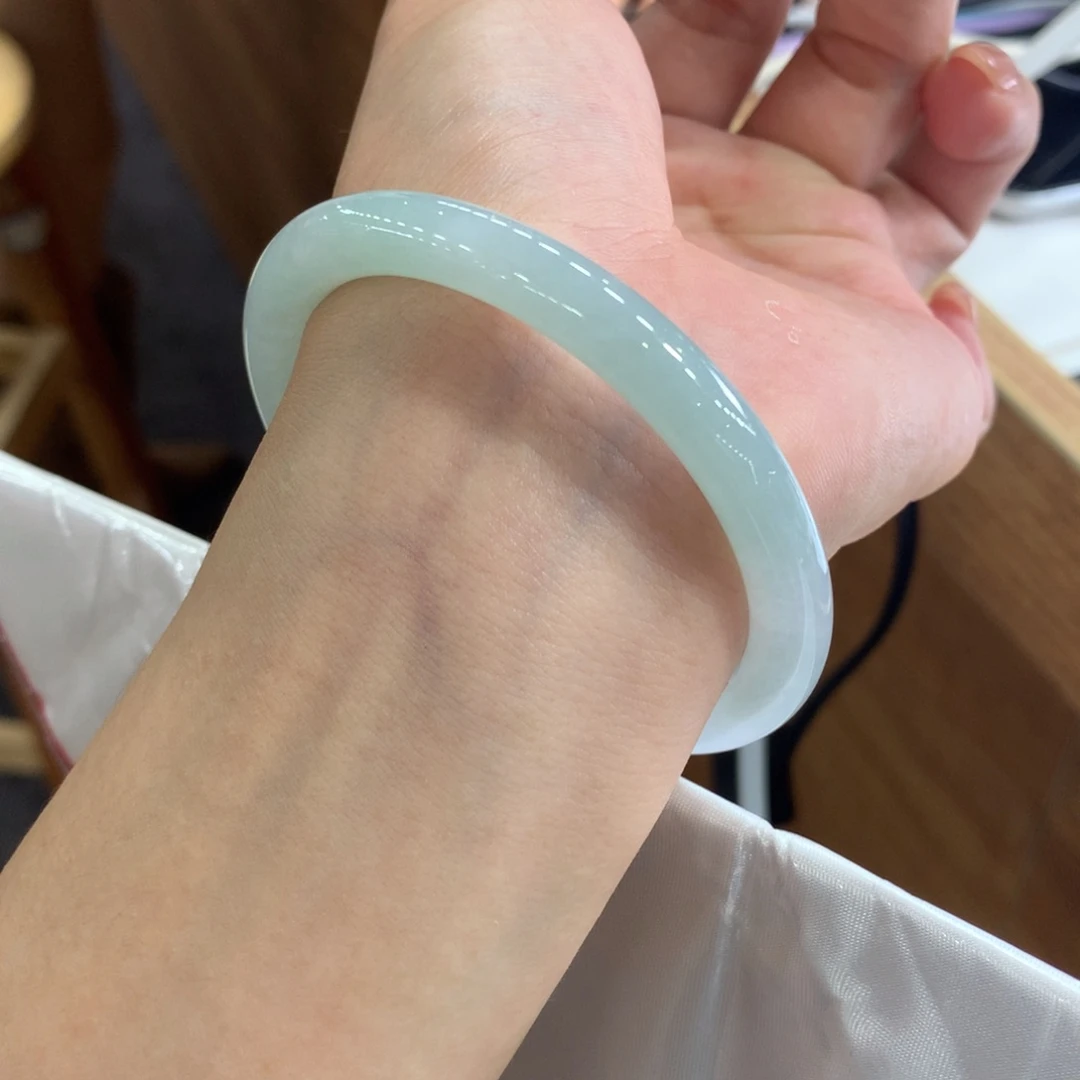翡翠未镶嵌手镯天然Ａ货翡翠55/56