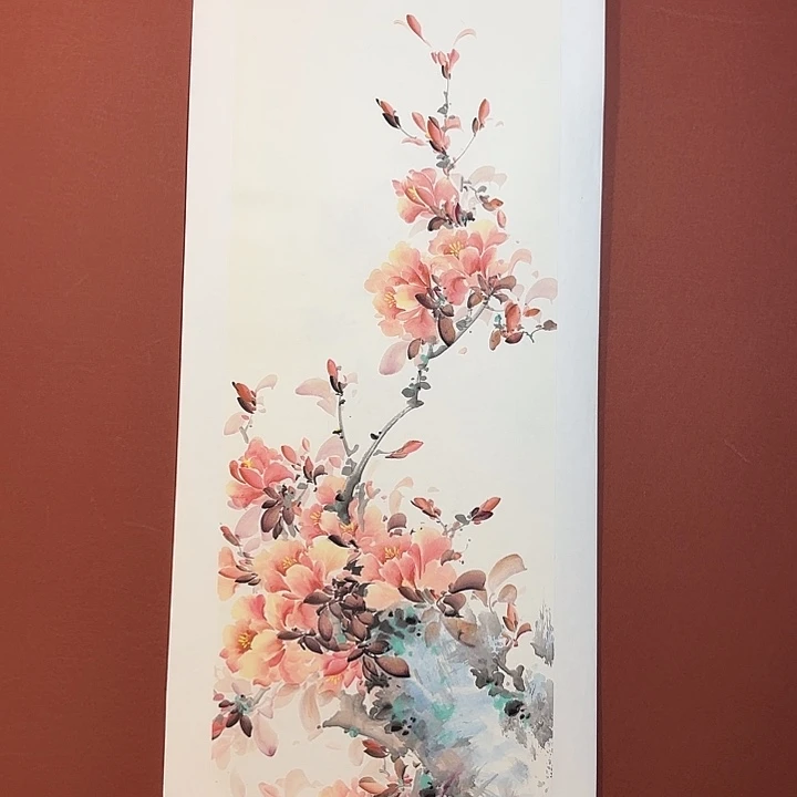 国画听兰老师花鸟