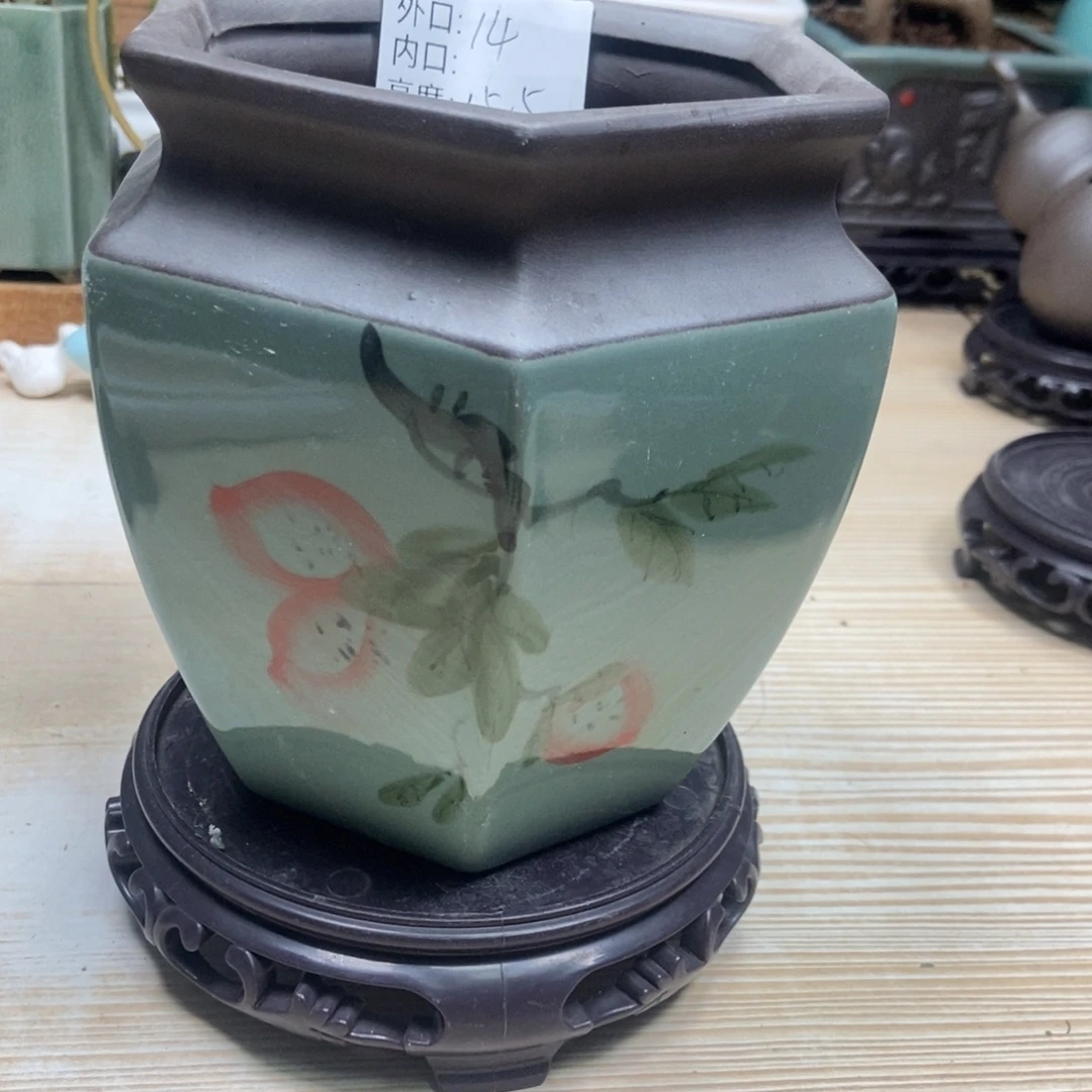 瓷片陶瓷花盆陶瓷艺术