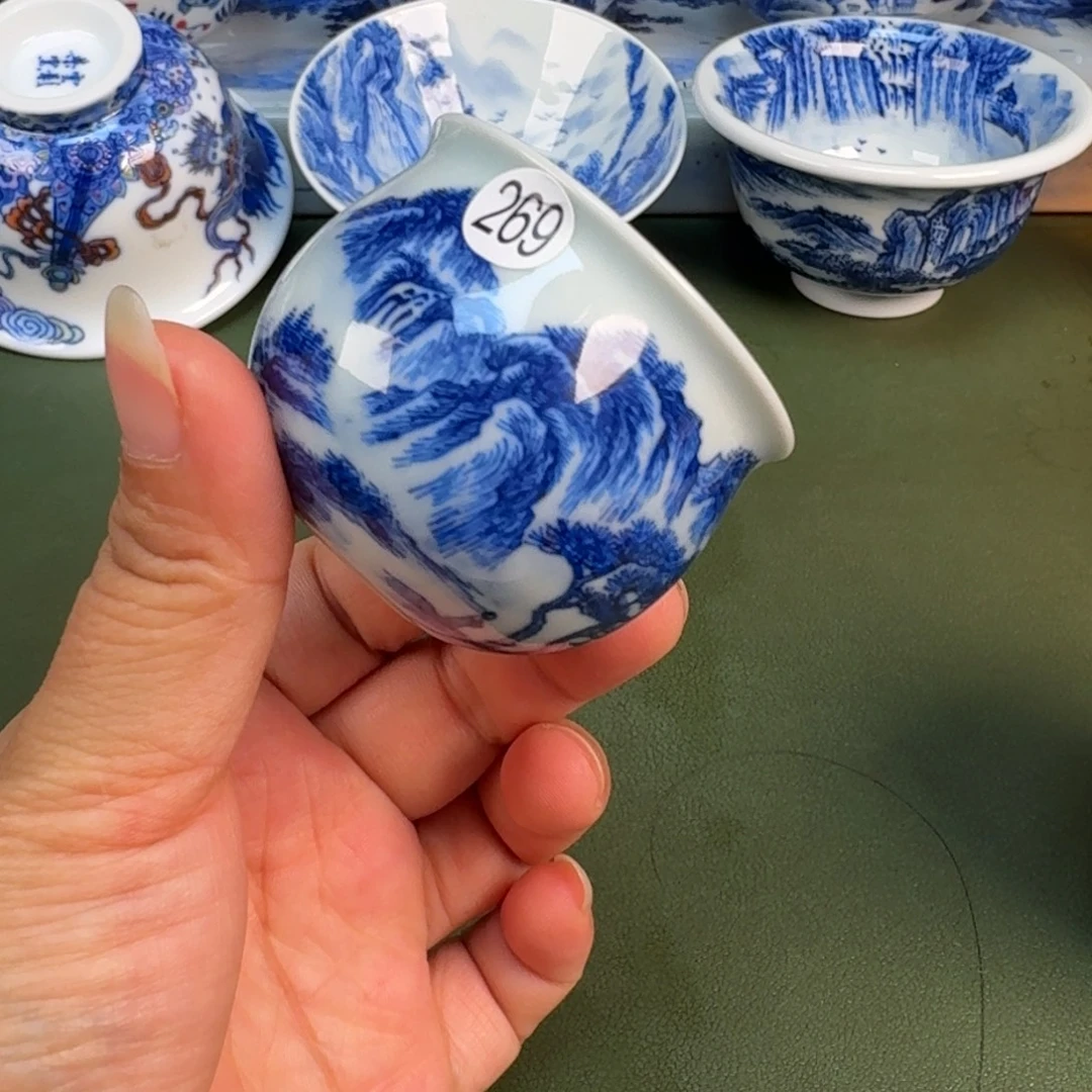 陶景德镇纯手绘茶具圆圆269